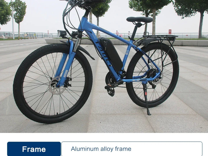 AKEZ Electric Bicycle 36V13AH Lithium Battery 350W Brushless motor Adult E-Bike 26Inch Thin tire Urban Commuting Electric Bike