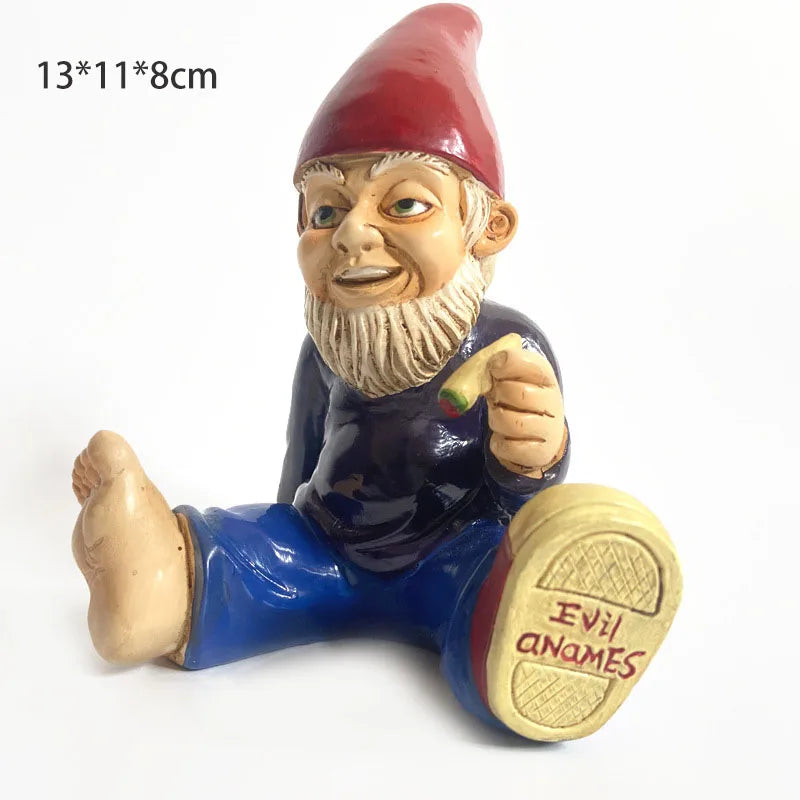 1 piece of Christmas decoration, home garden decoration, dwarf figurine, resin crafts, white bearded old man, Christmas gift