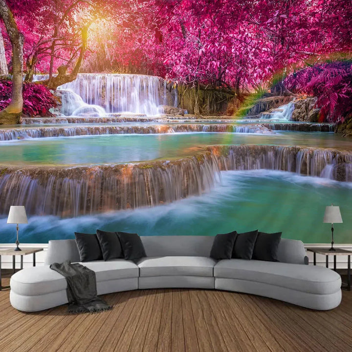 Beautiful Natural Forest Printed Large Wall Tapestry Hanging Bohemian Wall Tapestries Mandala Wall Art Decor