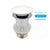 Bathroom Push Down Pop-Up Drain Sink Waste Stopper Valve Chrome Body with Color Lid Washbasin Water Head Deodorization Stopper