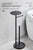 Floor Standing Toilet Paper Holder Stainless Steel Black Roll Paper Dispenser With Shelf Storage Bathroom Organization WB8236