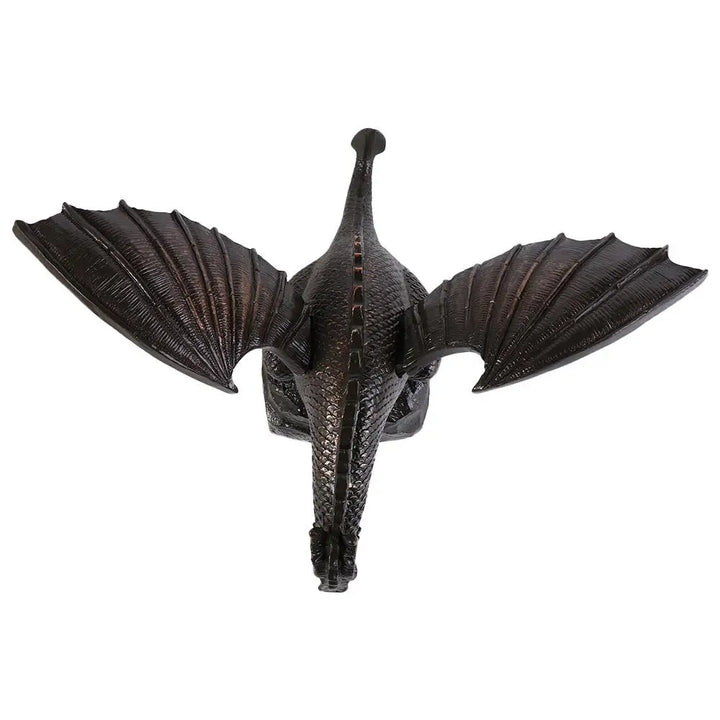 Realistic Garden Fountain Dragon Statue Dragon Pattern Resin Fountain Spray Dragon Retro Water Spray Dragon Pond Decor