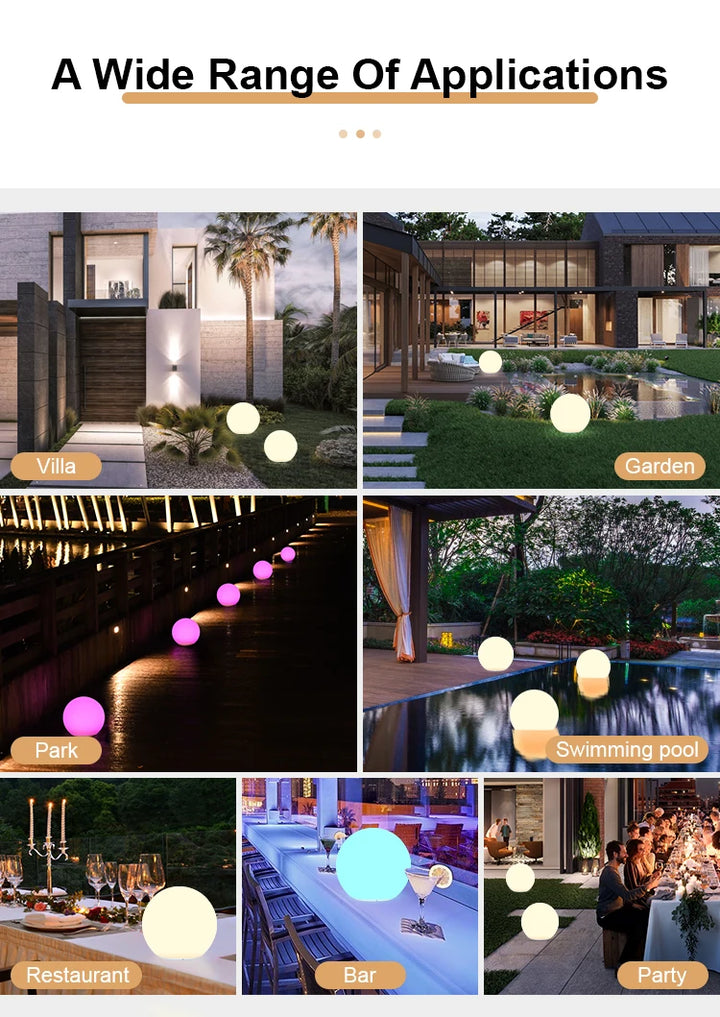 LED Pebble Stone Light Outdoor Camping Lawn Solar Colorful Landscape Light Villa Garden Floor Lamp