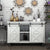 Gifsin-Sliding Door Hardware Drawer Slides Kit, Double Door TV Stands, Wardrobe Cabinets, Furniture Slide