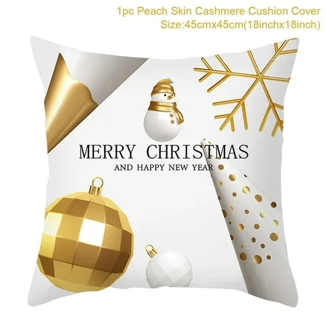 Christmas Themed Pillowcases Car Accessories Office Santa Claus Guest Sofa Home Pillowcases