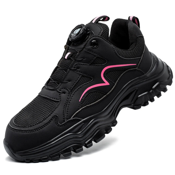 Safety Shoes Women Work Sneakers Structured Shoes Pneumatic-Proof Protective Shoes Work Boots Steel Toe Female Platform Shoes