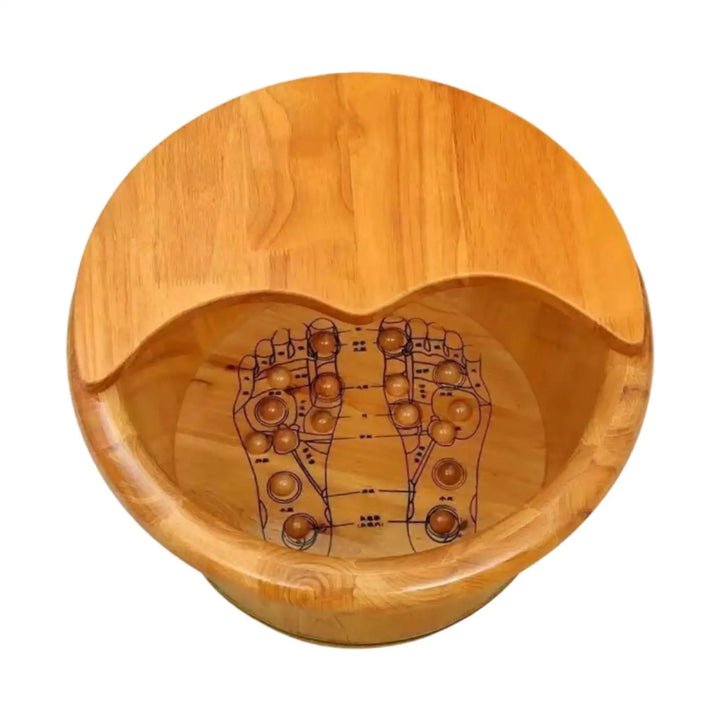 Cedar Foot Bath Tub with Massage Deep Sauna Foot Tub with Lid Footbath Basin Foot