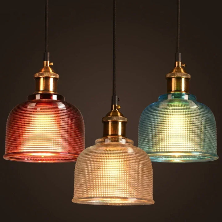 Nordic Glass Pendant Light Modern Brass Creative minimalist Chandelier For Dinning Room E27 Transparent Lampshade  Restaurant