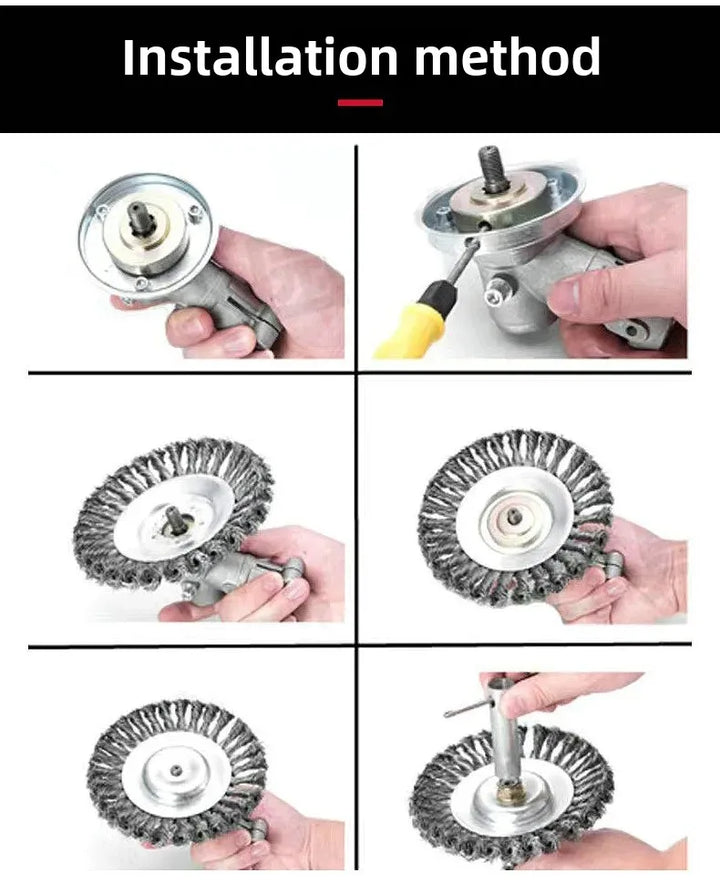 Universal Lawn Mowing Tool Steel Wire Rotary Blade Grass Cutter Garden Care Equipment Lawn Trimmer Accessory