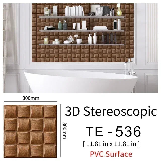 10/20PCS Imitation Brick Tile cobblestone Wall Stickers Water and Oil Proof for Kitchen Restaurant Tea room Relaxation area etc.