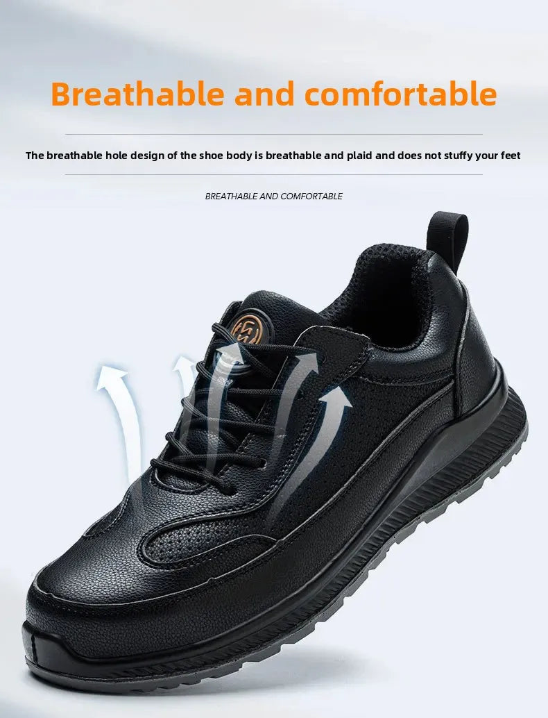 Men's Lightweight Comfortable Anti-Odor Safety Shoes Electric Workers Wear-Resistant Anti-Crush Insulated 10KV Shoes