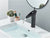 Antique Brass Basin Faucet Waterfall Bathroom Faucet Single Handle Basin Mixer Tap Deck Mounted One Hole Bronze Black Tap