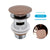 Bathroom Push Down Pop-Up Drain Sink Waste Stopper Valve Chrome Body with Color Lid Washbasin Water Head Deodorization Stopper