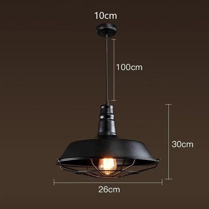 American Loft Industrial Retro Iron Pendant Lights