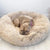 Round Pet Bed for Large Dog Bed Donut Long Plush Cat Bed for Medium Dog House Winter Warm Sleeping Pet Kennel Removable Dog Sofa