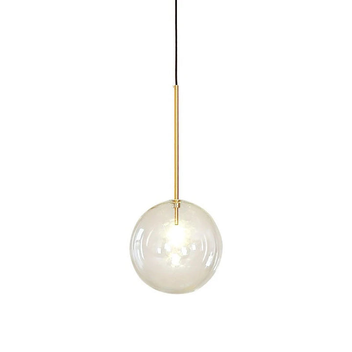 Nordic Clear Glass Pendant Lights Globe Chrome Glass Ball Pendant Lamp Dining Room Kitchen Hanging Lamp decor lighting fixtures