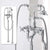 Bathtub Faucet Set Floor Decked Bathroom Classical Top High Quality Gold American Style Ceramic Handle Shower Faucet