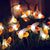 20/50/100 LED Solar Cute Bee Fairy String Lights Garden Fairy Lights 8 Mode Outdoor Lighting for Easter Christmas Wedding Decor