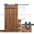 Dimon Customized America Style Black Color Carbon Steel Sliding Wooden Door Hardware DM-SDU 7203
