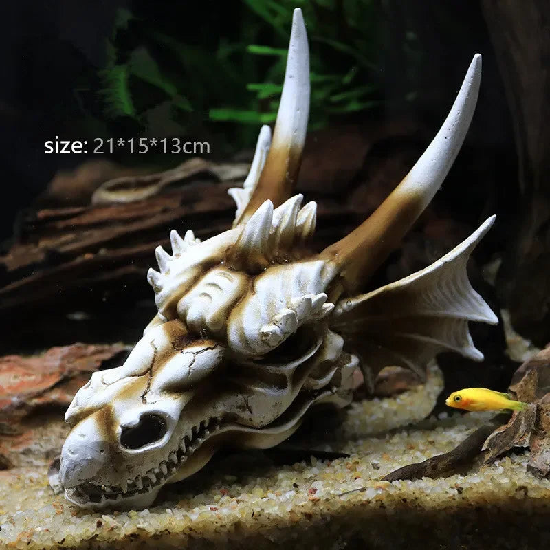Fossil Statue of Erathia Dragon Elder Skull Fossil Statue for Medieval Dragon Age Fans Game of Thrones Dungeon and Dragon lovers