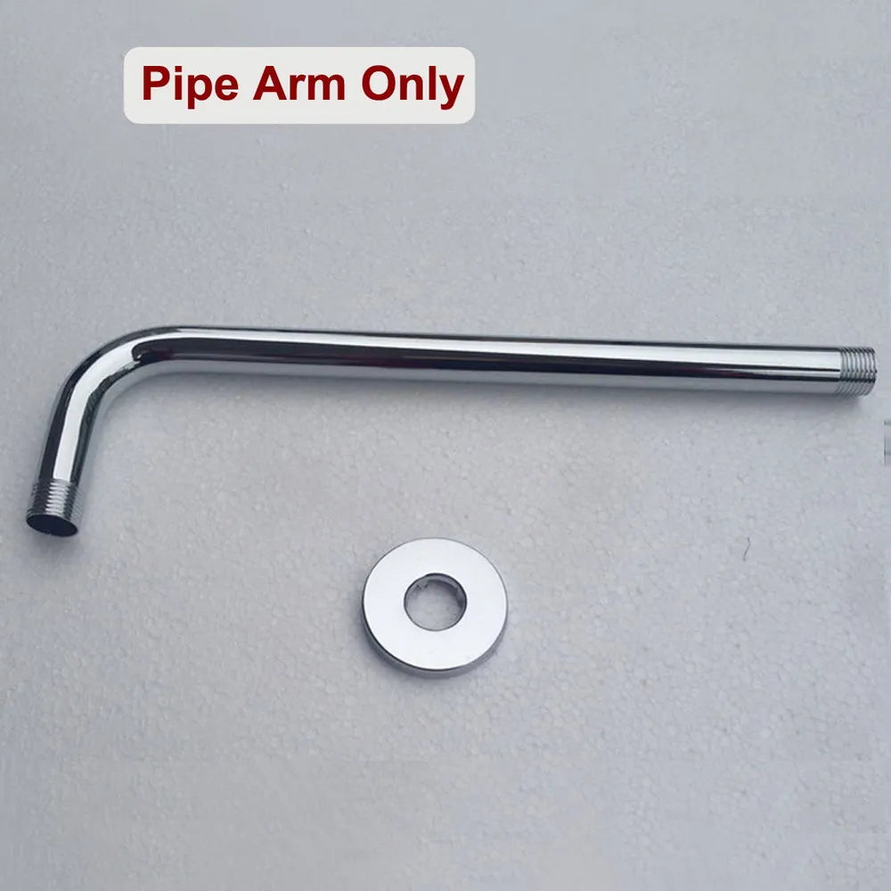 Wall Mounted Bathroom Accessaraies Polished Chrome Round Rain Shower Head Hand Held Shower Head & 1.5 m Hose Shower Set Nzh371