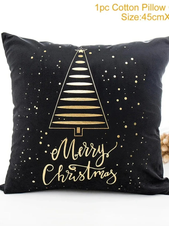 Christmas Themed Pillowcases Car Accessories Office Santa Claus Guest Sofa Home Pillowcases