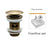 Bathroom Push Down Pop-Up Drain Sink Waste Stopper Valve Chrome Body with Color Lid Washbasin Water Head Deodorization Stopper