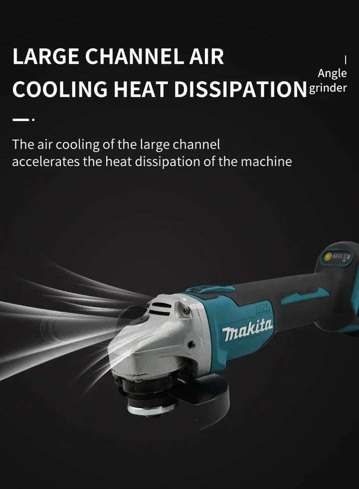 Makita DGA404 18V Brushless Electric Angle Grinder 125mm Cordless Grinder Metal Wood Grinding Polishing Cutting Power Tool