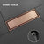 Brushed Rose Gold 10cm*30cm Tile Invisible Embedded Grid Bathroom Shower Insect-Proof Deodorant Floor Drain Square Floor Drain