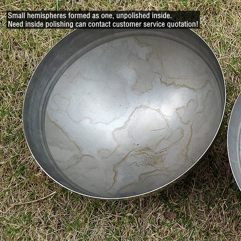 201#1.0mm 19mm-300mm Stainless Steel Mirror Decorative Hemisphere Home Hotel Shopping Mall Park Square Bar Decorative Half Ball