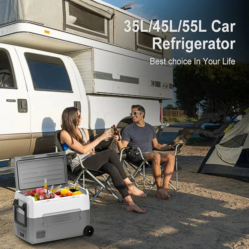 EA55 55L car  fridges with 12v compressor cooling system big capacity small cooler