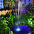 Waterproof Solar Fountain Pump Energy-saving Plants Watering Colorful Bird Bath Solar Fountain Outdoor Garden Pool