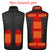 11PCS Heated Jacket Fashion Men Women Coat Intelligent USB Electric Heating Thermal Warm Clothes Winter Heated Vest Plussize