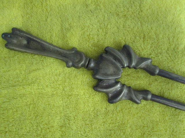 Antique Solid Art Nouvou Fireplace Thongs(650L x 90W)