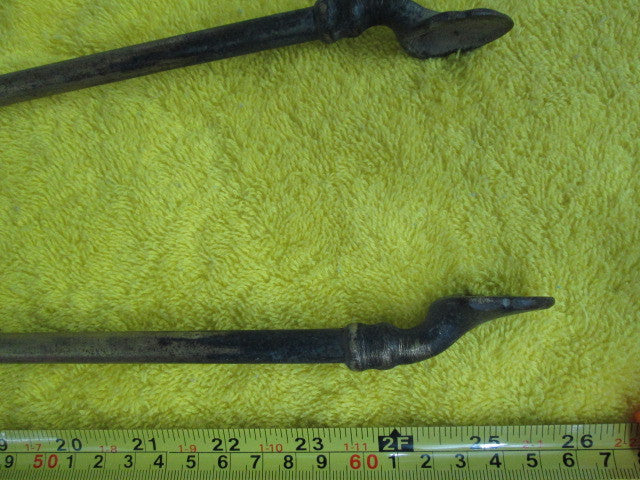 Antique Solid Art Nouvou Fireplace Thongs(650L x 90W)