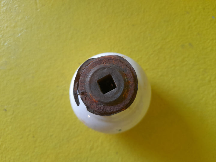 Antique Porcelain Door Knob(Missing Fixed Rose) 60Dia x 50H