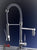 Kitchen Mixer High Rise Spray Brush Nickel & Chrome (Black Spray Head)