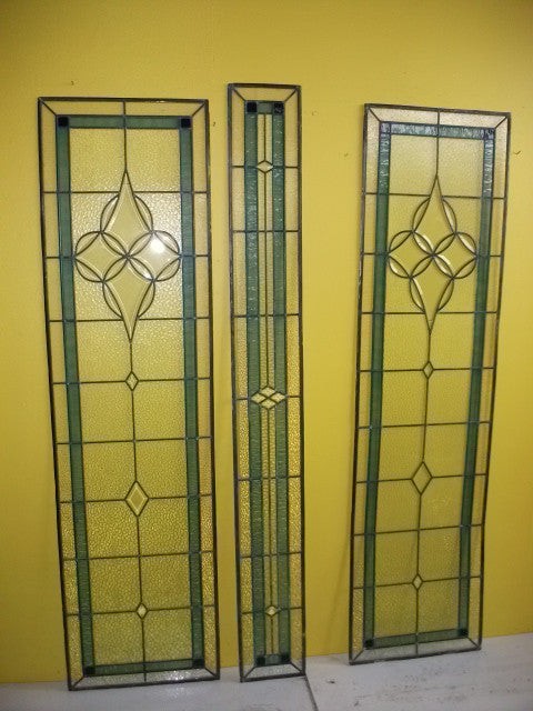 Villa Entranceway Leadlight Panels 2 - 1970H x 530W/2020H x 240W