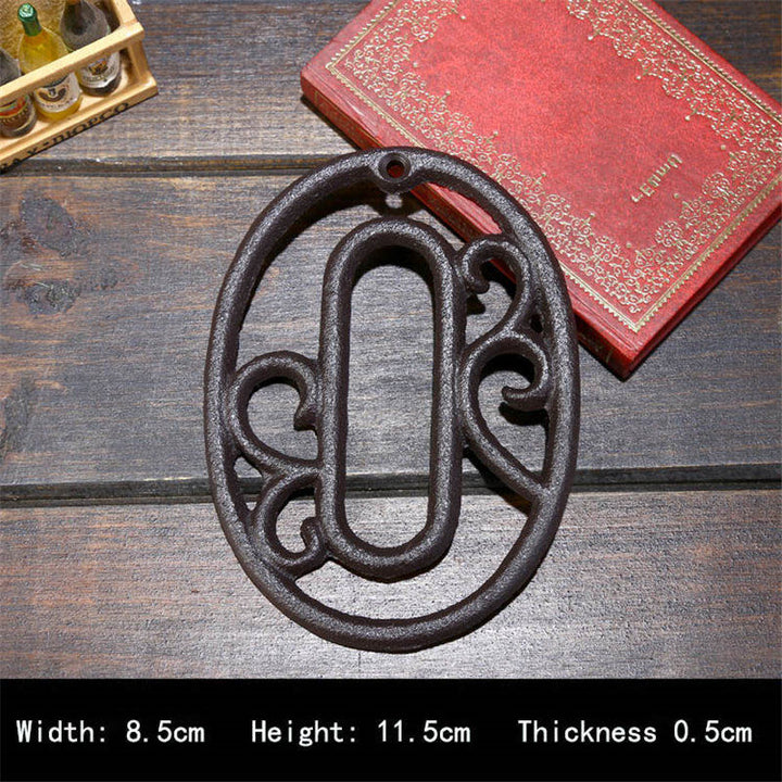 8cm Cast Iron Door Number