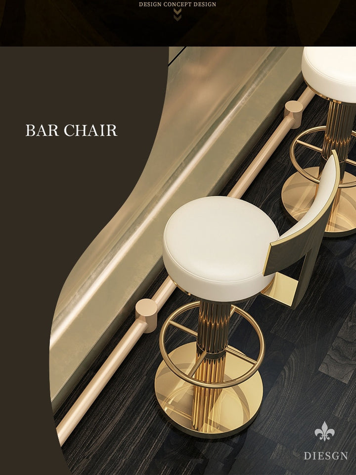 Bar Stools Counter Height Adjustable Swivel Bar Chair Modern Stainess Steel Kitchen Counter Stools Dining Chairs Set