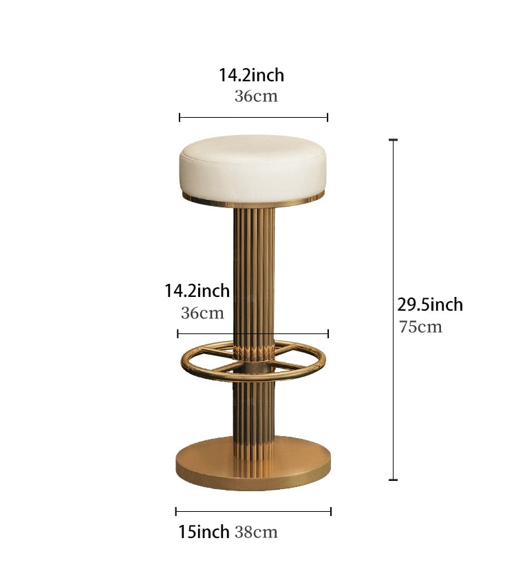 Bar Stools Counter Height Adjustable Swivel Bar Chair Modern Stainess Steel Kitchen Counter Stools Dining Chairs Set