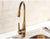 Antique Brass Finish Kitchen Faucet Bronze Single Handle Hot and Cold Water Sink Tap 360 Swivel Bathroom Sink Mixer Taps EK5013