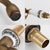 Antique Brass Finish Kitchen Faucet Bronze Single Handle Hot and Cold Water Sink Tap 360 Swivel Bathroom Sink Mixer Taps EK5013