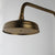 KEMAIDI Antique Brass Rainfall Bathroom Shower Set Shower Hand And Round Shower Hand Mixer Taps Double Handles