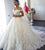 Blue Off Shoulder Wedding Dresses 2022 Bride for Plus Size Women Celebrity Ball Gowns Beads Lace Applique Bridal Gown