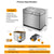 Biolomix Stainless Steel 1KG 19-in-1 Automatic Bread Maker 650W Programmable Bread Machine with 3 Loaf Sizes Fruit Nut Dispenser