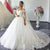 Ivory Off Shoulder Wedding Dresses 2022 Bride for Plus Size Women Celebrity Ball Gowns Beads Lace Applique Bridal Gown