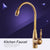 Antique Brass Finish Kitchen Faucet Bronze Single Handle Hot and Cold Water Sink Tap 360 Swivel Bathroom Sink Mixer Taps EK5013