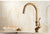 Antique Brass Finish Kitchen Faucet Bronze Single Handle Hot and Cold Water Sink Tap 360 Swivel Bathroom Sink Mixer Taps EK5013