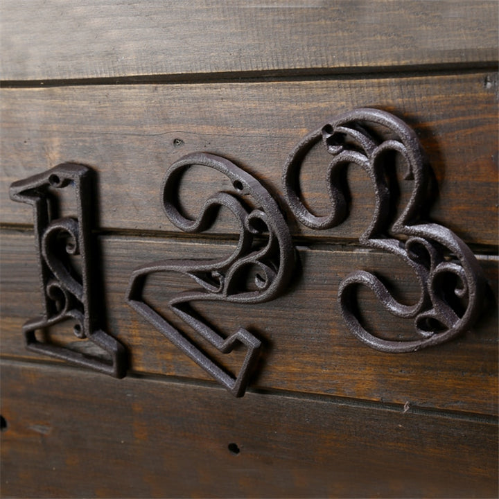 8cm Cast Iron Door Number
